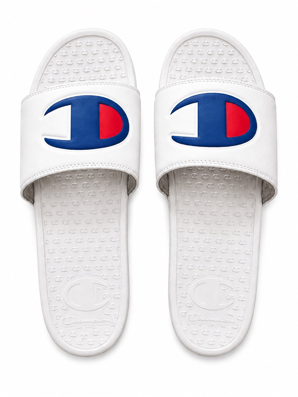 Champion IPO Logo Slides Sandals White Cream Men’s Size 10
